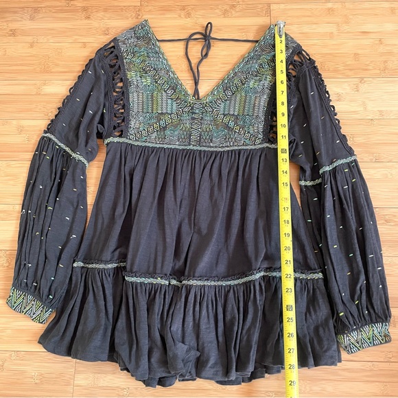 Free People Much Love Mini Dress Tunic Top - Picture 6 of 16